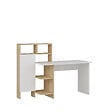 HABITAT ET JARDIN - Bureau en bois "Bugra" - 135 x 60 x 111 cm - Blanc - vignette