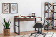 HABITAT ET JARDIN - Bureau en bois "Rana" - 120 x 75 x 60 cm - Noyer, Noir - vignette