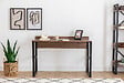 HABITAT ET JARDIN - Bureau en bois "Rana" - 120 x 75 x 60 cm - Noyer, Noir - vignette