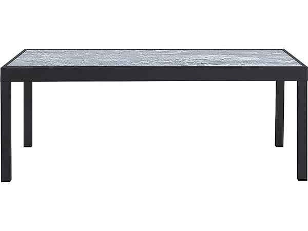 HABITAT ET JARDIN - Table extensible et chaises de jardin en aluminium "Lagos" - 200/320 x 105 x 76 cm - Taupe - 12 places - large
