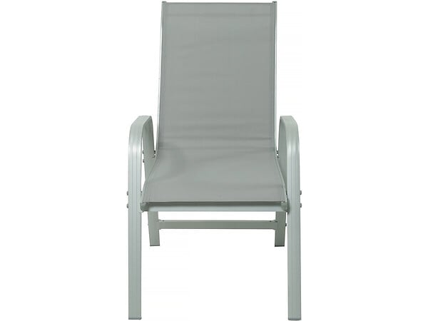 HABITAT ET JARDIN - Table extensible et chaises de jardin en aluminium "Lagos" - 200/320 x 105 x 76 cm - Taupe - 12 places - large