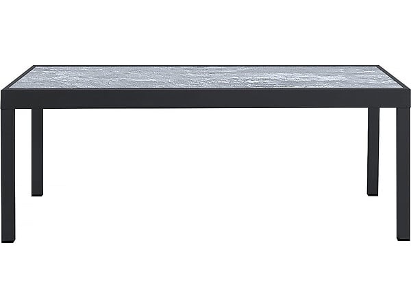 HABITAT ET JARDIN - Table extensible et chaises de jardin en aluminium "Lagos" - 200/320 x 105 x 76 cm - Taupe - 10 places - large