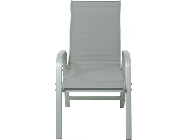 HABITAT ET JARDIN - Table extensible et chaises de jardin en aluminium "Lagos" - 200/320 x 105 x 76 cm - Taupe - 10 places - large