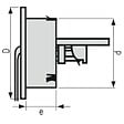 NICOLL - Grille de ventilation intérieures Ø 100 mm - à fermeture FATM pour tubes PVC et gaines - vignette