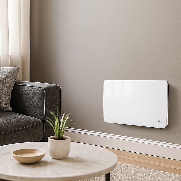 SANNOVER - Radiateur Electrique Mural en Verre Sorimo NF 1500 W Blanc Sannover - large