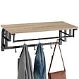 TECTAKE - Porte-manteau à suspendre Westwood Bois clair industriel, Chêne Sonoma - vignette