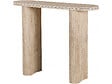 HABITAT ET JARDIN - Table console travertin en céramique "Alba" - 100 x 30 x 80 cm - Marron - vignette