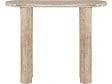 HABITAT ET JARDIN - Table console travertin en céramique "Alba" - 100 x 30 x 80 cm - Marron - vignette