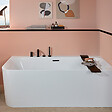 VILLEROY ET BOCH - Villeroy & Boch Loop & Friends Baignoire murale pour installation en angle à droite SQUARE 1800 x 800 mm Blanc - vignette