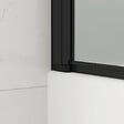 SWISS AQUA TECHNOLOGIES - 150x80 cm Pare-baignoire pivotant en verre, orientation gauche et droite, noir (SATVZUNIKCT80) - vignette
