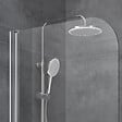 SWISS AQUA TECHNOLOGIES - Pare-baignoire avec un panneau pivotant en verre, 150x75cm, Chrome (SATVZUNIKCRT75) - vignette