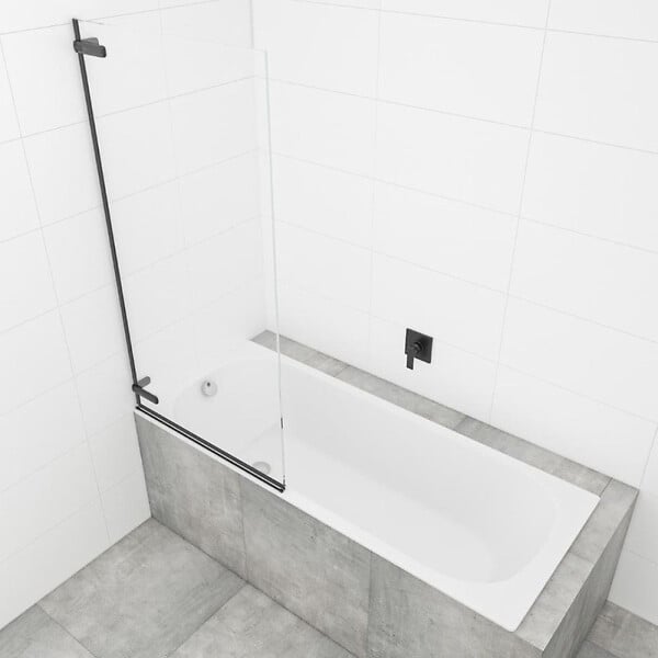 SWISS AQUA TECHNOLOGIES - Pare-Baignoire SAT TGD NEW 150x80 cm noir (SATTGVZO150CT) - large