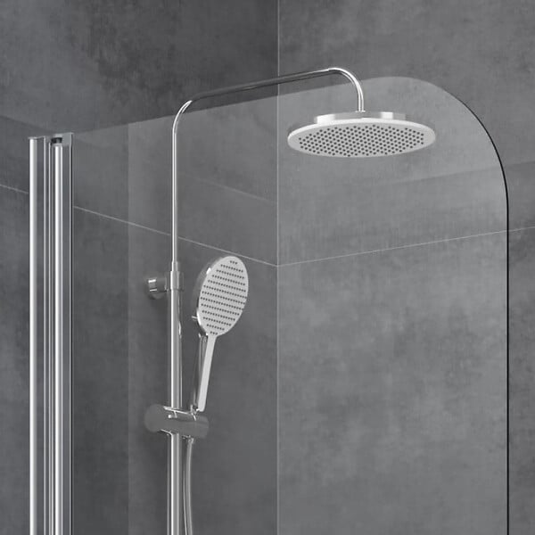 SWISS AQUA TECHNOLOGIES - Pare-baignoire avec un panneau pivotant en verre, 150x70cm, Chrome (SATVZUNIKCRT70) - large
