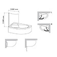 SIKO - Siko 150x100 cm Fortuna Plus Pare-baignoire en verre, Chrome (VZFORTUNA160170TCR) - vignette