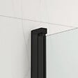 SWISS AQUA TECHNOLOGIES - 150x105 cm SK Pare-baignoire en verre 2 volets pliants, orientation gauche et droite, noir (SATVZSKNEW105C) - vignette