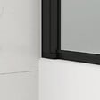 SWISS AQUA TECHNOLOGIES - 150x105 cm SK Pare-baignoire en verre 2 volets pliants, orientation gauche et droite, noir (SATVZSKNEW105C) - vignette