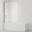 SWISS AQUA TECHNOLOGIES - 150x105 cm SK Pare-baignoire en verre 2 volets pliants, orientation gauche et droite, chrome (SATVZSKNEW105) - vignette