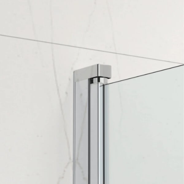 SWISS AQUA TECHNOLOGIES - 150x105 cm SK Pare-baignoire en verre 2 volets pliants, orientation gauche et droite, chrome (SATVZSKNEW105) - large