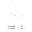 SWISS AQUA TECHNOLOGIES - Swiss Aqua Technologies 150x80 cm TGD NEW Pare-baignoire pivotant en verre, orientation gauche et droite, chrome (SATTGVZO150CRT) - vignette