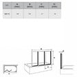 RAVAK - Ravak Supernova Pare-baignoire pliable, 3 parties, 140x115cm, Blanc (795S010041) - vignette