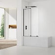 SWISS AQUA TECHNOLOGIES - Swiss Aqua Technologies Walk-In Xmotion Pare baignoire 150x117,5 cm, noir (SATWIXMVZ150C) - vignette