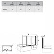 RAVAK - Ravak Supernova Pare-baignoire pliable, 3 parties, 140x100cm, Blanc (795P010041) - vignette