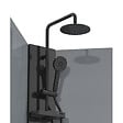 SWISS AQUA TECHNOLOGIES - Swiss Aqua Technologies SATBOX Cabine 90x90cm quart de cercle noir mat (SATPROBOXS90CT) - vignette