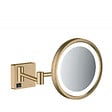 HANSGROHE - Hansgrohe AddStoris Miroir cosmétique mural avec éclairage LED, Bronze brossé (41790140) - vignette
