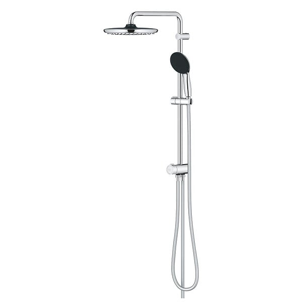 GROHE - Grohe Vitalio Start System 250  Colonne de douche avec inverseur manuel + Douche de tête 2 jets + Douchette 2 jets, chrome (G26680001) - large