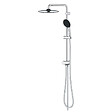 GROHE - Grohe Vitalio Start System 250  Colonne de douche avec inverseur manuel + Douche de tête 2 jets + Douchette 2 jets, chrome (G26680001) - vignette