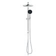 GROHE - Grohe Vitalio Start System 250  Colonne de douche avec inverseur manuel + Douche de tête 2 jets + Douchette 2 jets, chrome (G26680001) - vignette