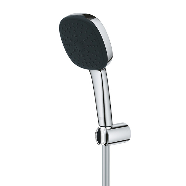GROHE - Vitalio Comfort 110 set de douche avec support mural + Douchette 3 jets, chrome (G26176001) - large