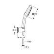 GROHE - Vitalio Comfort 110 Set de douche avec support mural + Douchette 2 jets, chrome (G26399001) - vignette