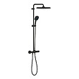 GROHE - Grohe Vitalio Comfort 250 colonne de douche thermostatique + douche de tête + douchette à main 2 jets, noir mat (G266962431) - vignette