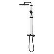 GROHE - Grohe Vitalio Comfort 250 colonne de douche thermostatique + douche de tête + douchette à main 2 jets, noir mat (G266962431) - vignette