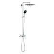 GROHE - Vitalio Comfort 250 Colonne de douche avec mitigeur monocommande + Douche de tête + Douchette 2 jets, chrome (G26985001) - vignette