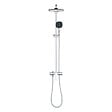 GROHE - Vitalio Comfort 250 Colonne de douche avec mitigeur monocommande + Douche de tête + Douchette 2 jets, chrome (G26985001) - vignette
