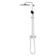 GROHE - Vitalio Comfort 250 Colonne de douche avec mitigeur monocommande + Douche de tête + Douchette 2 jets, chrome (G26985001) - vignette