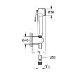 GROHE - Tempesta-F Trigger Spray 30 Ensemble de douche 1 jet avec support mural, cool sunrise (27513GL1) - vignette