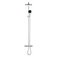 GROHE - Vitalio Comfort 250 Colonne de douche avec mitigeur thermostatique + Douche de tête + Douchette 2 jets, chrome (G26984001) - vignette