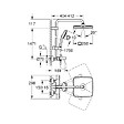 GROHE - Vitalio Comfort 250 Colonne de douche avec mitigeur thermostatique + Douche de tête + Douchette 2 jets, chrome (G26984001) - vignette
