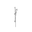 HANSGROHE - Hansgrohe Set bain/douche Mitigeur Logis + Douchette 2 jets + Barre de douche 65cm + Flexible, Chrome (71400000-CROMETTA-SP) - vignette