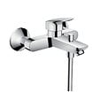 HANSGROHE - Hansgrohe Set bain/douche Mitigeur Logis + Douchette 2 jets + Barre de douche 65cm + Flexible, Chrome (71400000-CROMETTA-SP) - vignette