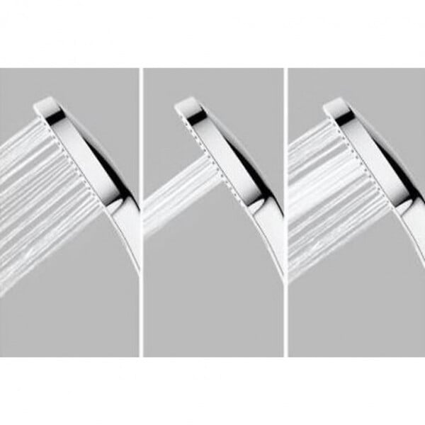 SWISS AQUA TECHNOLOGIES - Colonne de douche avec douchette 3 jets, Mitigeur thermostatique, Barre réglable en hauteur, Noir/Chrome - large