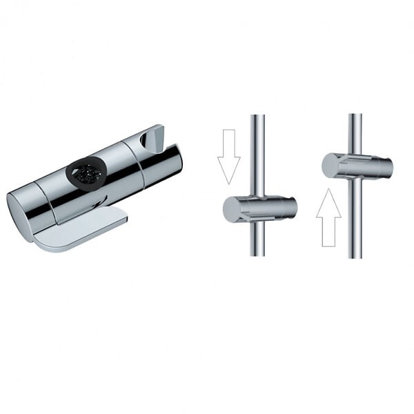 SWISS AQUA TECHNOLOGIES - Colonne de douche avec douchette 3 jets, Mitigeur thermostatique, Barre réglable en hauteur, Noir/Chrome - large