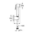 GROHE - Tempesta-F Trigger Spray 30 Ensemble de douche 1 jet avec support mural, hard graphite brossé (27513AL1) - vignette