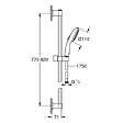 GROHE - Vitalio Start 110 Set de douche avec barre + Douchette 2 jets, chrome (G26954001) - vignette