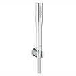 GROHE - Grohe Grohtherm 2000 Set mitigeur thermostatique bain/douche + Douchette 1 jet + Flexible et support mural, Chrome (34174001-Euphoria) - vignette
