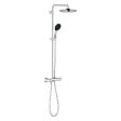 GROHE - Grohe Vitalio Start System 250 Colonne de douche avec mitigeur thermostatique + Douche de tête + Douchette 2 jets, chrome (G26677001) - vignette