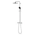 GROHE - Grohe Vitalio Start System 250 Colonne de douche avec mitigeur thermostatique + Douche de tête + Douchette 2 jets, chrome (G26677001) - vignette
